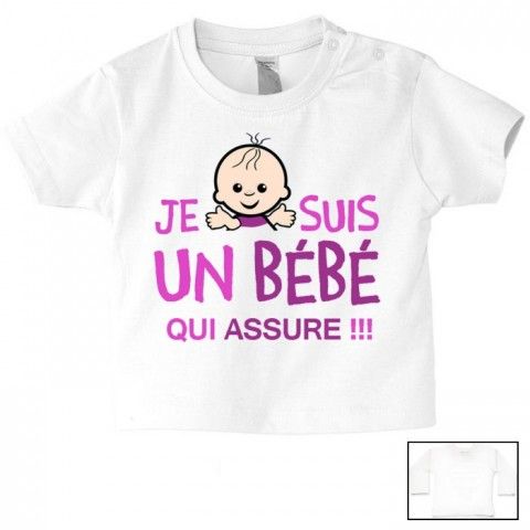 Tee-shirt de bébé super boy