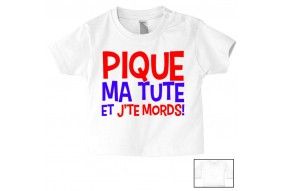 Tee-shirt de bébé c’est pas que je ne t’écoute pas c’est juste que je m’en fous fille