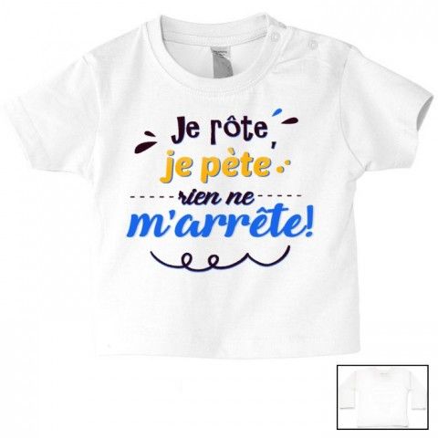 Tee-shirt de bébé chut je dors