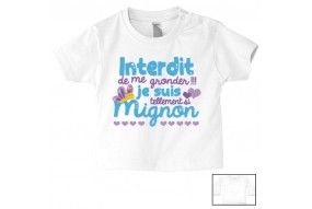 Tee-shirt de bébé c’est pas que je ne t’écoute pas c’est juste que je m’en fous