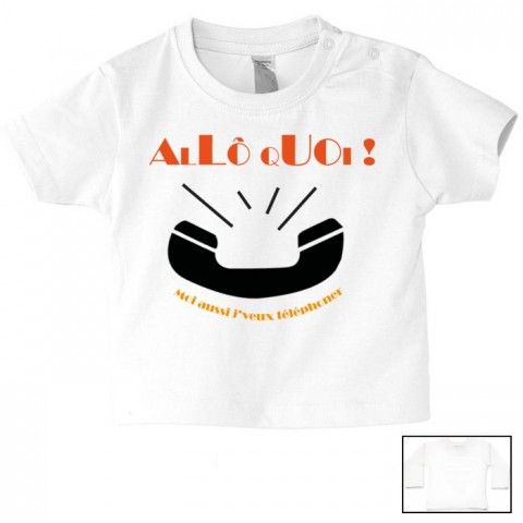 Tee-shirt de bébé 50% ange et 50% petit démon