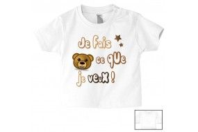 Tee-shirt de bébé attention les filles un beau gosse est né