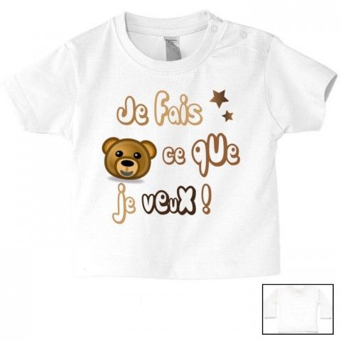 Tee-shirt de bébé attention les filles un beau gosse est né