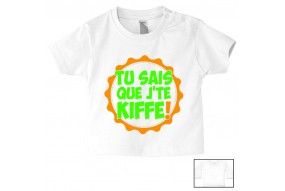 Tee-shirt de bébé y en a marre du lait on veut de la bière 