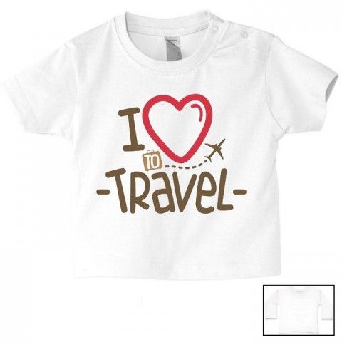 Tee-shirt de bébé chez papi et mamie tout est permis 