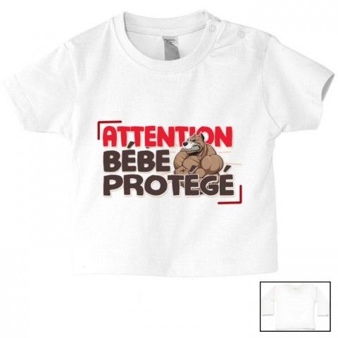 Tee-shirt de bébé job à plein temps fille