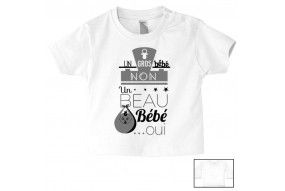 Tee-shirt de bébé c’est la fête dans mon lit à 2h du matin ramène ma tute