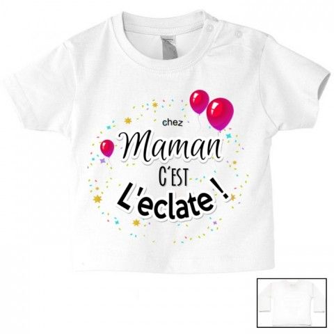 Tee-shirt de bébé désolé les filles mon cœur est à maman