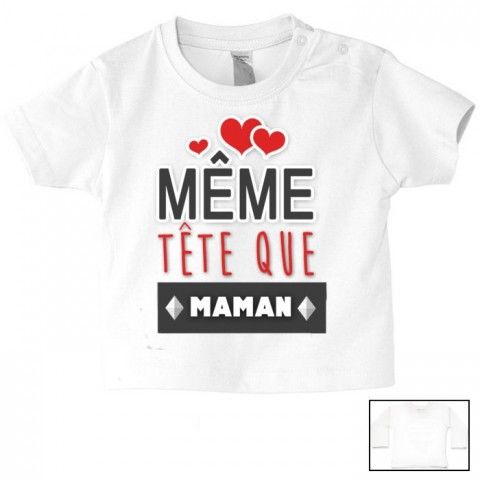 Tee-shirt de bébé vous en rêviez ma mère m’a fait garçon