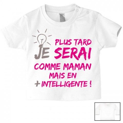 Tee-shirt de bébé belle comme maman