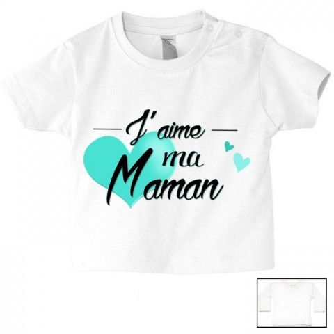 Tee-shirt de bébé ma maman n’a pas besoin de conseil garçon