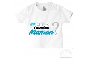 Tee-shirt de bébé plus tard je serai comme maman mais en plus intelligente 