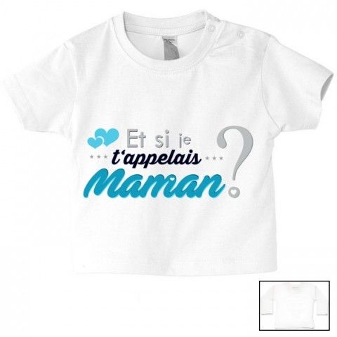 Tee-shirt de bébé plus tard je serai comme maman mais en plus intelligente 