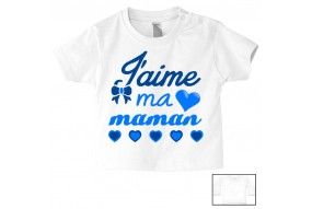 Tee-shirt de bébé ma maman est folle de moi garçon