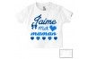 Tee-shirt de bébé ma maman est folle de moi garçon