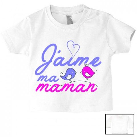 Tee-shirt de bébé ma maman n’a pas besoin de conseil garçon