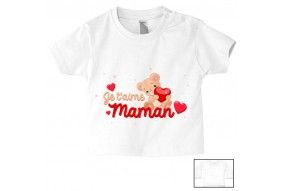 Tee-shirt de bébé chez ma maman c’est le paradis garçon