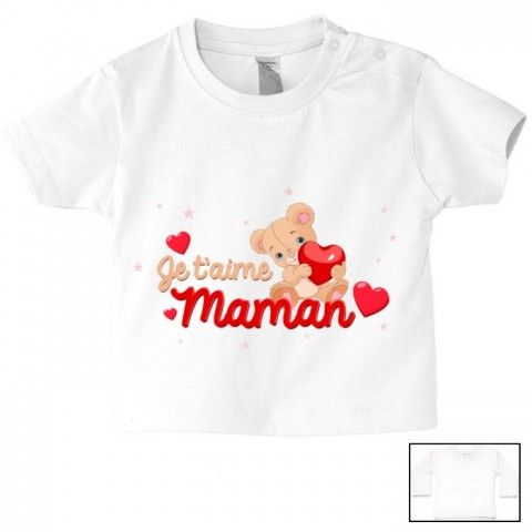 Tee-shirt de bébé chez ma maman c’est le paradis garçon