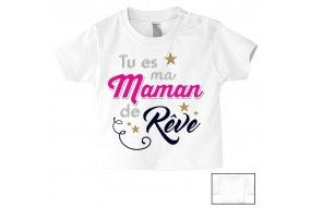 Tee-shirt de bébé ma maman n’a pas besoin de conseil garçon