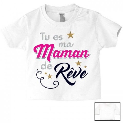 Tee-shirt de bébé ma maman n’a pas besoin de conseil garçon