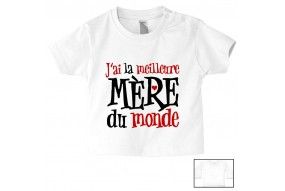 Tee-shirt de bébé je suis le portrait de ma maman fille