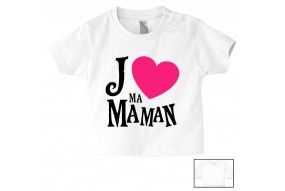 Tee-shirt de bébé chez ma maman c’est le paradis garçon