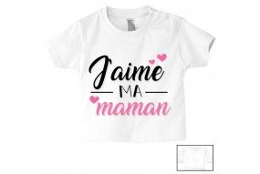 Tee-shirt de bébé plus tard je serai comme maman mais en plus intelligente 