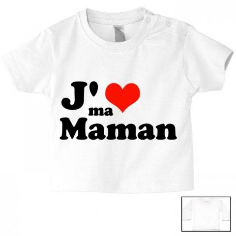 Tee-shirt de bébé ma maman n’a pas besoin de conseil garçon