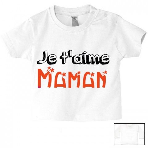 Tee-shirt de bébé je suis le portrait de ma maman fille