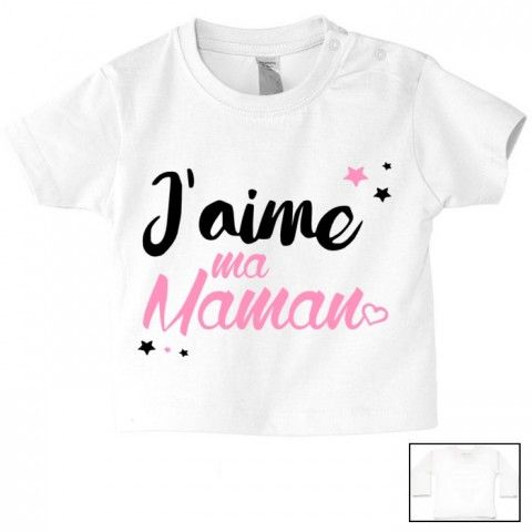 Tee-shirt de bébé chez ma maman c’est le paradis garçon