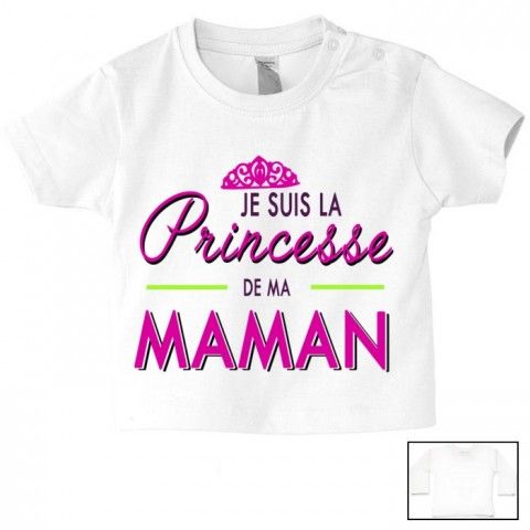 Tee-shirt de bébé chez ma maman c’est le paradis garçon