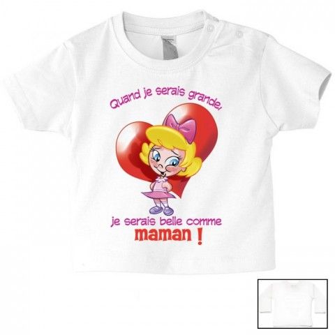 Tee-shirt de bébé ma maman n’a pas besoin de conseil garçon