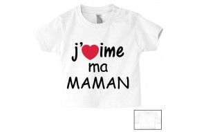 Tee-shirt de bébé chez ma maman c’est le paradis garçon