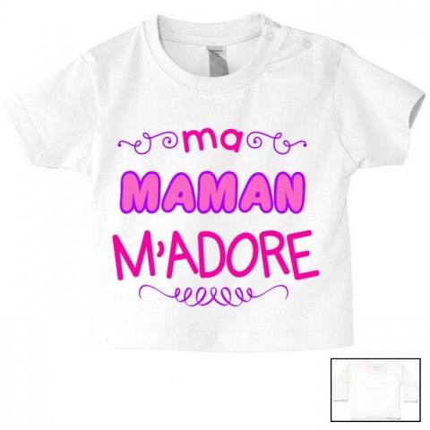 Tee-shirt de bébé plus tard je serai comme maman mais en plus intelligente 