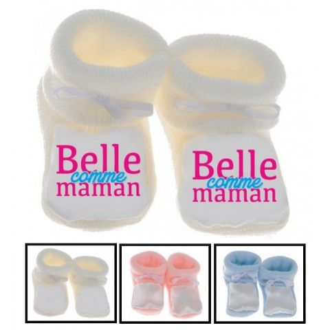 Chaussons de bébé désolé les filles mon cœur est à maman