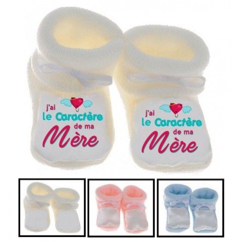 Chaussons de bébé vous en rêviez ma mère m’a fait garçon