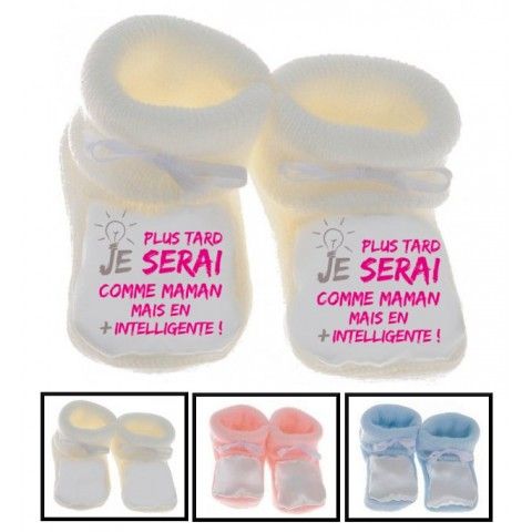 Chaussons de bébé belle comme maman