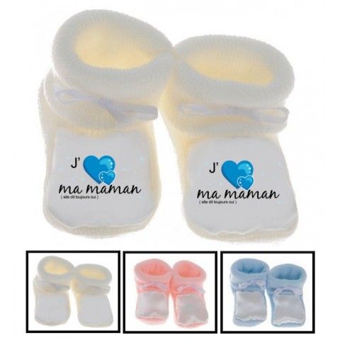 Chaussons de bébé belle comme maman