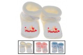 Chaussons de bébé vous en rêviez ma mère m’a fait garçon