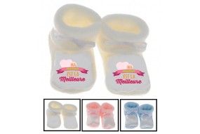 Chaussons de bébé vous en rêviez ma mère m’a fait garçon