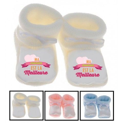 Chaussons de bébé vous en rêviez ma mère m’a fait garçon