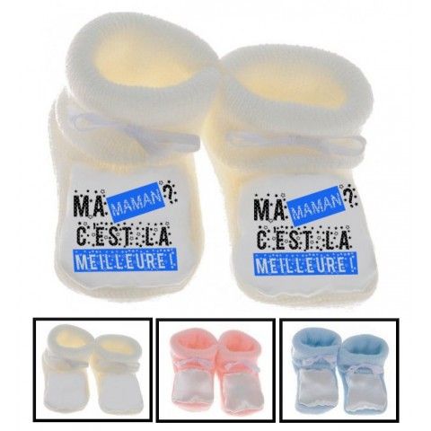 Chaussons de bébé belle comme maman