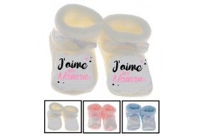 Chaussons de bébé vous en rêviez ma mère m’a fait garçon