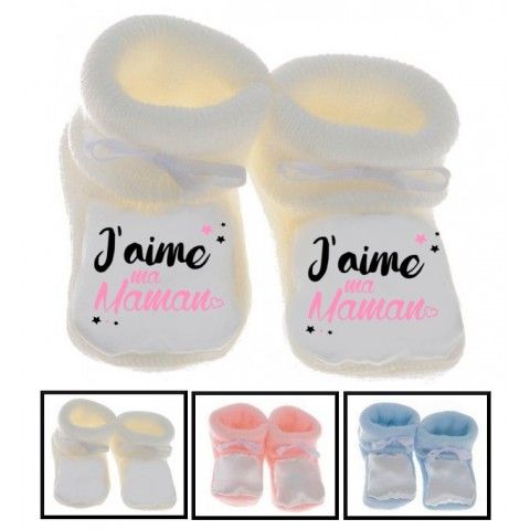 Chaussons de bébé vous en rêviez ma mère m’a fait garçon