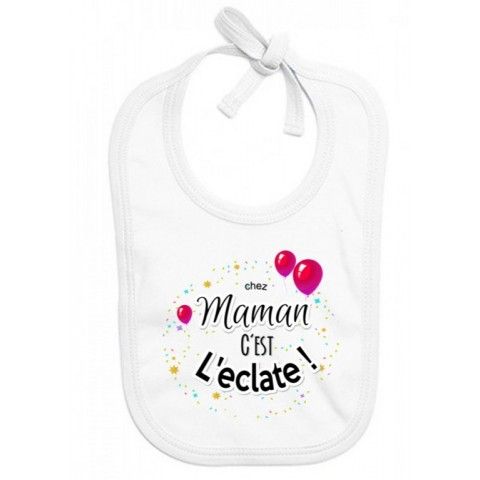 Bavoir de bébé désolé les filles mon cœur est à maman