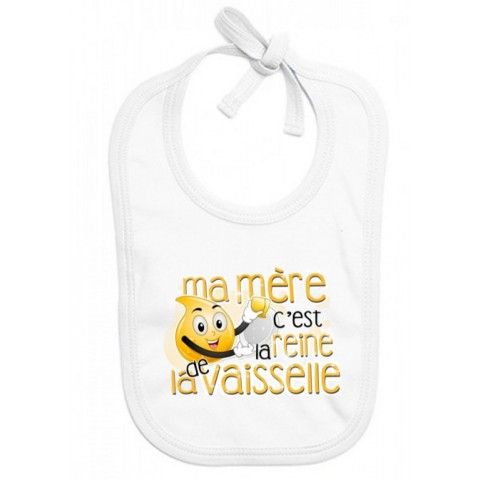 Bavoir de bébé vous en rêviez ma mère m’a fait garçon