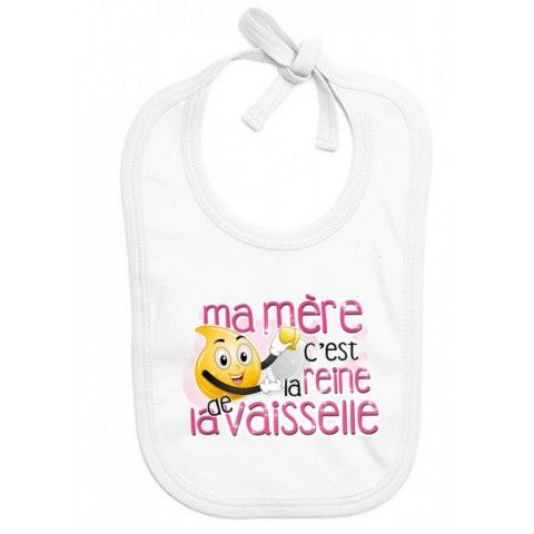 Bavoir de bébé vous en rêviez ma mère m’a fait garçon