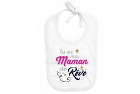 Bavoir de bébé vous en rêviez ma mère m’a fait garçon