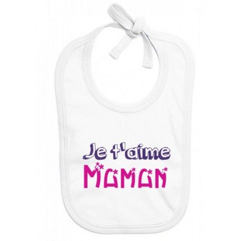 Bavoir de bébé désolé les filles mon cœur est à maman