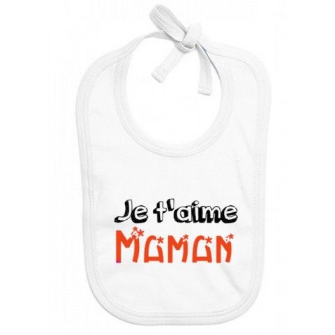 Bavoir de bébé désolé les filles mon cœur est à maman